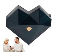 Generisch Heart Ring Box, Red Heart Ring Box, Heart-Shaped Ring Box with Pop-up Device, Creative Jewellery Box for Proposal, Engagement, Anniversary, Valentine's Day, Wedding