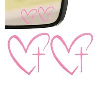 Generisch Heart Shaped and Car Sticker