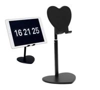Generisch Heart Shaped Desk Tablet Stand | Mobile Phone Holder Metal Telescopic Desk Stand Phone Tablet Holder