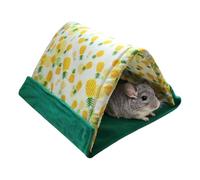 Generisch Hedgehog Bed, Triangular Hedgehog House with Comfortable Plush Interior, Folding Hideaway Bed for Small Bearded Bunny Fences in the Corner of Life
