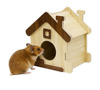 Generisch Hedgehog House - Funny Hut Pet Accessories - Wooden Small Animal Home for Rodents - For Hamster Mouse Chinchilla Hedgehog Game Sleeping Cage