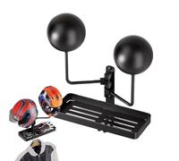 Generisch Helmet Holder Wall Mount - Metal Wall Mounted Helmet Stand | Garage Storage & Organisation for Off-Road Rider Equipment Motorcycle Accessories Home Decoration Man Cave