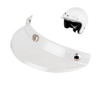 Generisch Helmet sun protection, helmet visor with three-clip design, vintage style helmet shield, motorcycle sun visor, easy to install helmet accessories, motocross half face helmet