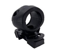 Generisch Helmet Torch Holder - Helmet Light Mount | Quick Release Flashlight Holder - ABS Material 23g 21mm Diameter Strong Versatile Ideal for Outdoor Camping Work Lighting