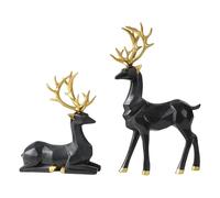 Generisch High End - Luxury White Winter Reindeer for Living Room, TV Cabinet, Wine Cabinet and Housewarming Party (B, One Size)