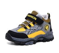 Generisch High-quality boys' winter boots with non-slip sole for outdoor activities, everyday comfort, yellow, 2.5 UK