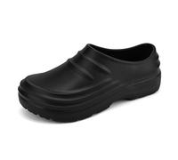 Generisch High-quality men's slippers, non-slip clogs for everyday use, ideal kitchen shoes, leisure friends, perfect for comfort style in the home, black, 9.5 UK