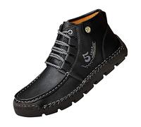 Generisch High-quality men's trainers, handmade for the perfect sports look, ideal for leisure, everyday wear, black, 9 UK