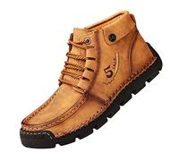 Generisch High-quality men's trainers, handmade for the perfect sports look, ideal for leisure, everyday wear, yellow, 9 UK