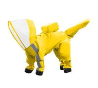 Generisch High-quality raincoat for small dogs with practical safety features as breathable weather protection (yellow, XS)