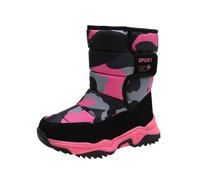 Generisch High-quality winter boots for girls, robust outdoor children's shoes with heat function for cold days, Hot Pink, 1.5 UK