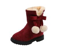 Generisch High-quality winter boots for girls with robust tread sole, innovative heat system for optimal comfort during cold outdoor adventures, red, 10.5/11 UK Child