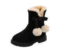 Generisch High-quality winter boots for girls with robust tread sole, innovative heat system for optimal comfort during cold outdoor adventures, black, 9/10 UK Child
