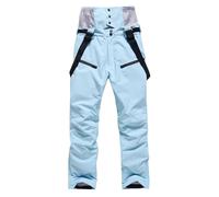 Generisch High-quality winter ski trousers for men with heat insulation, flexibility for cold outdoor activities as well as leisure comfort, blue, L