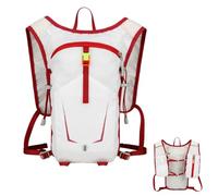 Generisch Hiking Backpack, Versatile Reflective Support, Ergonomic 11 x 16 Inch Gear with Foldable Build, Lightweight Nylon Carrier, Outdoor Pack with Style, Cycling Bag for Men and Women, White