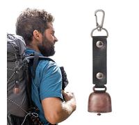 Generisch Hiking Bell Loud Bear Bell with PU Leather Strap