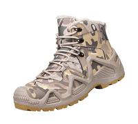 Generisch Hiking Boots Men's Camouflage Outdoor Shoes Men's Warm Winter Boots with Laces Snow Boots Thick Sole Combat Boots Cushioning Hunting Boots Non-Slip Robust Tactical Boots, khaki, 7 UK