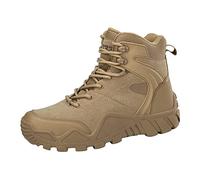 Generisch Hiking Boots Men's Military Boots Army Combat Boots Non-Slip Wear Resistant Tactical Boots Outdoor Work Boots Lightweight Utility Boots for Mountain Boots Combat Boots, khaki, 9.5 UK
