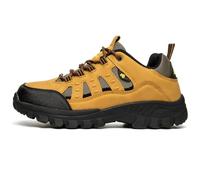 Generisch Hiking Shoes Men's Trekking Shoes Women Plain Unisex Trekking Fitness Shoes Waterproof Non-Slip Sports Shoes Outdoor Wide Hiking Shoes Walking Shoes, yellow, 7 UK