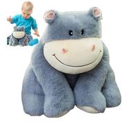 Generisch Hippo Cuddly Toy - Soft Doll Comforting Companion - Stuffed Toy Hippo Made of Plush | For Birthday Halloween Christmas Sofa Bed Couch Girlfriend Girls Children Adults Baby