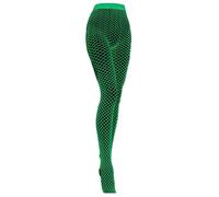 Generisch Hold-Up Stockings Black S Plain Unique Sexy Hollowed Luminous Fishing Net Tight Pants Tights for Women Luminous Flirty Sexy Bar Party Fishnet Socks Stockings Net, Green, One Size