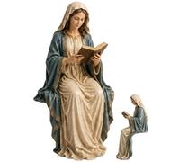 Generisch Home Catholic Statues Sitting Reading Table Sculpture | Catholic Religious Statue For Home Living Room Kitchen Apartment Student Dorm Bookcase Church Chapel