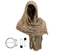 Generisch Hooded Cape for Men, Renaissance Costume Cape, Medieval Cosplay Cape for Outdoor Activities, Family Photos, Festive Occasions, b, Siehe Beschreibung