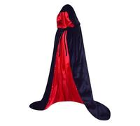 Generisch Hooded Coat, Halloween Hooded Cloak, Lightweight Velvet Halloween Coat, Halloween Cosplay Cape, Compelling Vampire or Witch Costume, Luxury Velvet for Men and Women