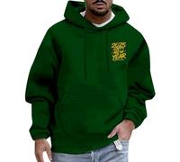 Generisch Hooded Jacket 2025 Trend Men and Women with the Same New Year Hoodie Casual Sports Fashion New Year Essential Top Hoodie Men's Hoodie, Dark green, M