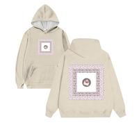 Generisch Hooded Jacket Men's Valentine's Day Limited Hoodie Art Print Small Square Comfortable Casual Sports Pullover Fashion Personality Lover Must Men's Things, khaki, XXL
