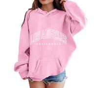 Generisch Hoodie Bad Girl Hoodie Long Sleeve Soft Sweatshirt Graphic Hoodie Kids Cute Pullover Top Clothing for Girls Girls Warm Pullover, pink, 11-12Years