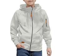 Generisch Hoodie Boys Children's Zip Up Hoodie Sportswear Outdoor Leisure Sweat Jacket with Hood Plain Sporty Sweatshirt Vintage Hoodie Long Sleeve Pullover Hoodie Hooded Jacket