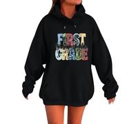 Generisch Hoodie for Women Fashion Sweatshirt with Hood Plain Hoodie Elegant Clothing Woman Top Leisure Teenager Girls Pullover Women's Sweatshirt Without Hood, Comfortable and Soft, Black-c, 3XL