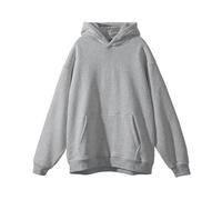 Generisch Hoodie Men's Oversize 5XL, Hoodie Men's Black XL Plain Basic Sweatshirt Long Sleeve Pullover with Hood Jogging Classic Sweatshirt Casual and Comfortable Hoodie, gray, XXXXXL