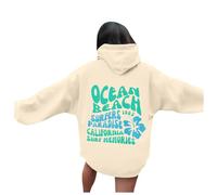 Generisch Hoodie with Words on the Back, Trendy Hoodies for Teen Girls, Trendy Hoodie with Quote on the Back, Hoodies with Positive Quote for Women, Red Coat Ladies, yellow, S