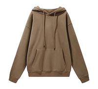 Generisch Hoody Men's Hooded Pullover Men's Minimalist Sweatshirt Comfortable Sportswear Long Sleeve Training Jacket Harajuku College Jacket Loose Autumn Coat Soft Jumper Streetwear, F, XL