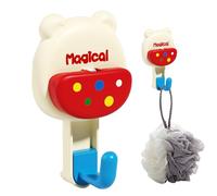 Generisch Hook with Suction Power, Cartoon Hanger Holder, Vacuum Suction Hook, for Bathroom, Kitchen, Towels, Bags, Coats, Wall, Indoor Use