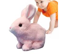 Generisch Hopping Bunny - Electric Plush Rabbit Figure, Stuffed Toy, Realistic Motion Design, Comfortable, Wiggle Ears, Interactive Electronic Pet Companion for the Study Room