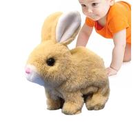 Generisch Hopping Bunny - Electric Plush Rabbit Figure, Stuffed Toy, Realistic Motion Design, Comfortable, Wiggle Ears, Interactive Electronic Pet Companion for the Study Room