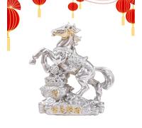 Generisch Horse Figurines Decoration for Home - 2026 Resin Chinese Art Decoration - Year of the Horse Collectible Figure, for Bedroom, Workplace, Bookshelf, Cabinet, Mantle and Holiday Party