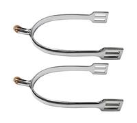Generisch Horse Spurs for Men - Cowboy Spurs Boots | Rotating Copper Gear Tensioned | 4.33 x 2.99 Inches, Chrome-Plated Zinc Alloy, Dressage for Women | Riding Accessories Entertainment