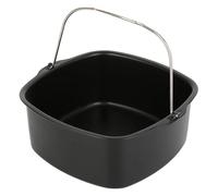 Generisch Hot Air Fryer Baking Mould Square Air Flyer Cake Mould Non-Stick Coating Cake Pan Aluminium Steel Bread Baking Basket Air Fryer Accessories