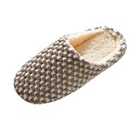 Generisch House Slippers Women's Plush Slippers Women's Winter Closed Front Slippers Non-Slip House Slippers Memory Foam Slippers Warm Winter Slippers Comfortable Slippers Mute Home Shoes, d, 7 UK
