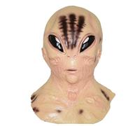 Generisch Hworks Alien Bald Man Headwear Latex Full Face Mask Party Cosplay Costume Props for Halloween