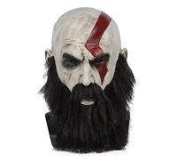 Generisch Hworks Gods of War Kratos Headwear Latex Full Face Mask Cosplay Costume Props for Halloween Party