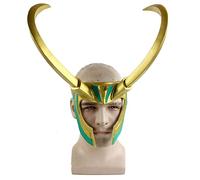 Generisch Hworks Loki Mask Resin PVC Full Face Mask Cosplay Costume Props for Halloween Party