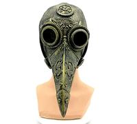 Generisch Hworks The Plague Doctor Mask Full Face Mask Latex Cosplay Costume Props for Halloween Party