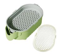 Generisch Hydroponic Cat Pot for Room Cats, Beginner Friendly, Novel Pet Treats, Earthless Watering Solution, Garden Balcony, Self-Catering Green Food Set (Green, 16.4 x 8.8 x 5.1 cm)