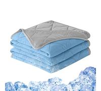 Generisch Ice Blanket Breathable, Lightweight, Portable and Double-Sided | Summer rest cooling comfort blanket for couch, sofa, bed, bedroom, home, outdoor, camping,