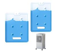 Generisch Ice Packs for Lunch Boxes, Portable with Handle and Two Pieces, Long-Lasting Cooling, Lunch Box Freezer Packs, for Office, Travel, Picnic, Camping, Hiking, Fishing and Fridge